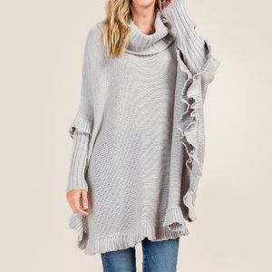 Francesca’s Carys Ruffle Poncho